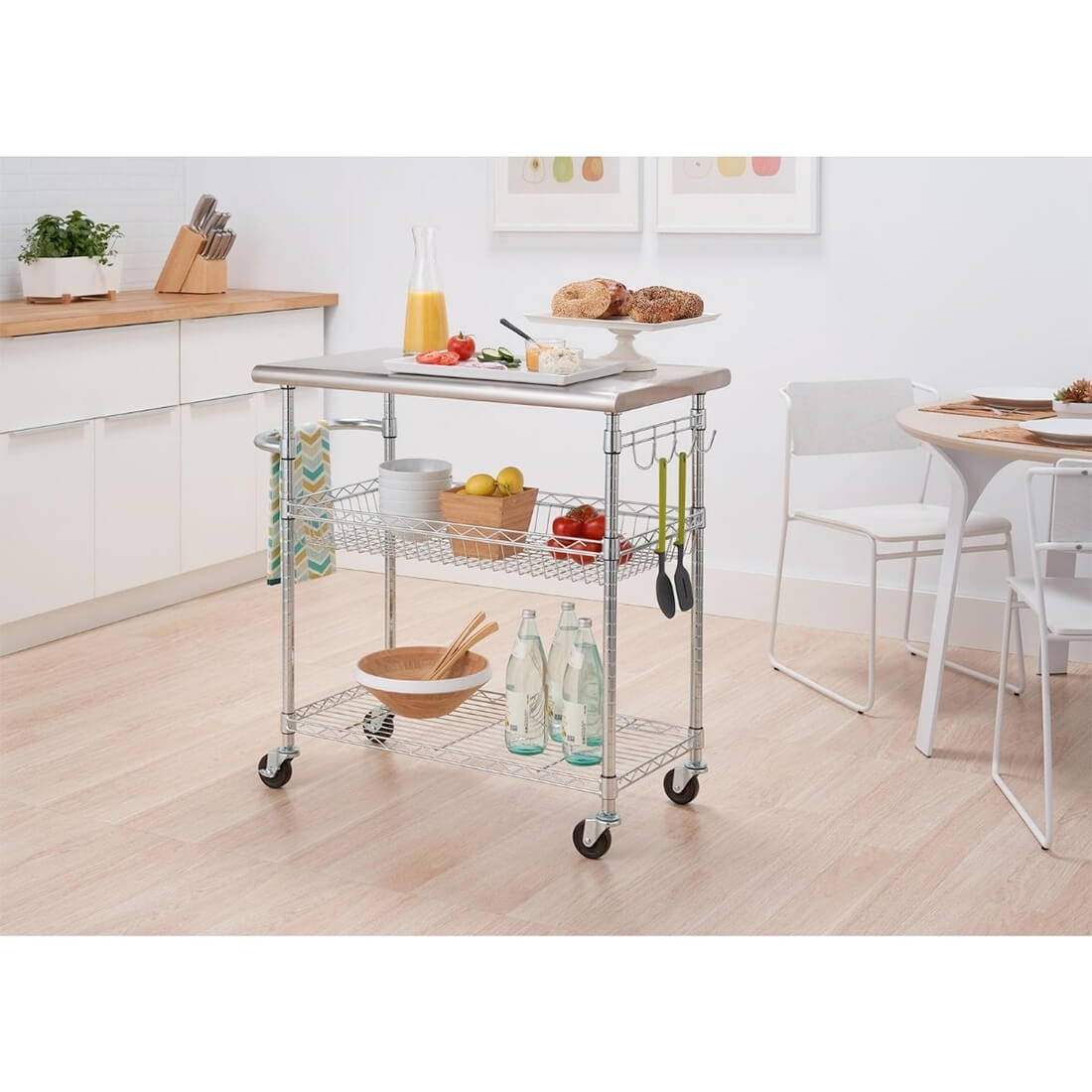 EcoStorage NSF Stainless Steel Kitchen Cart - Thumbnail 3