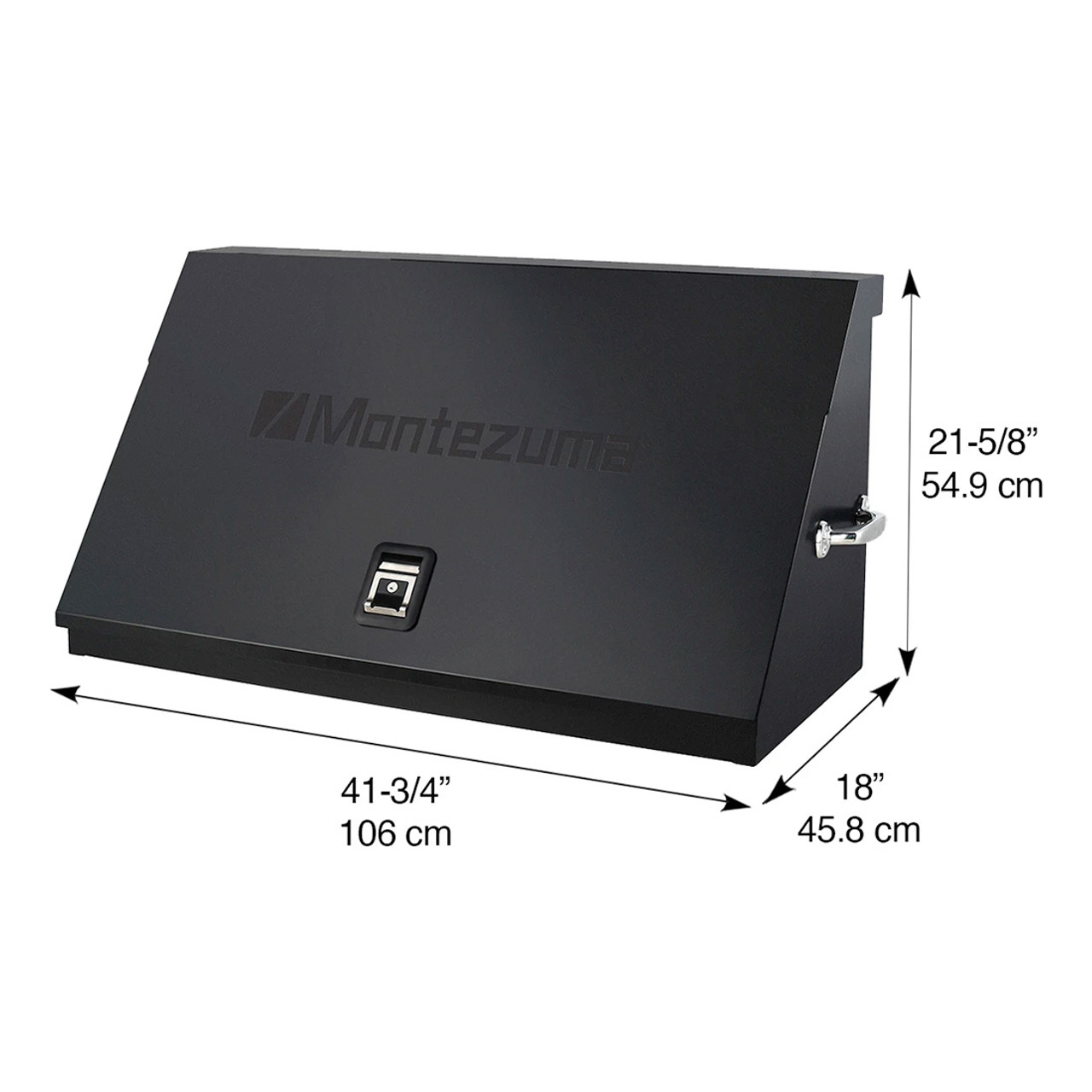 Montezuma DX411FB 41 x 18 In. Steel Triangle Toolbox (Flat Black)