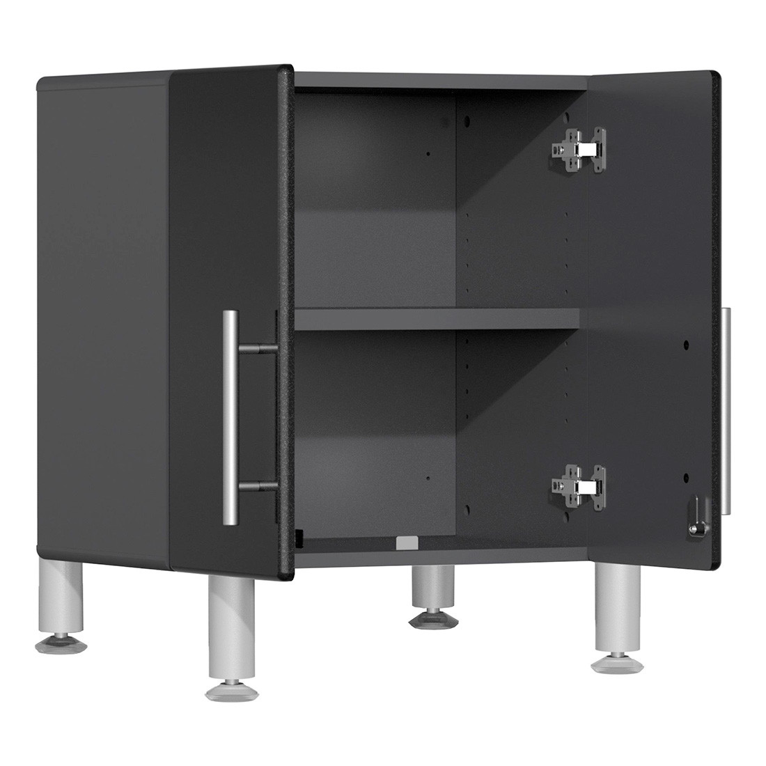Ulti-MATE Garage 2-Door Compact Garage Cabinet in Midnight Black Metallic - Thumbnail 2