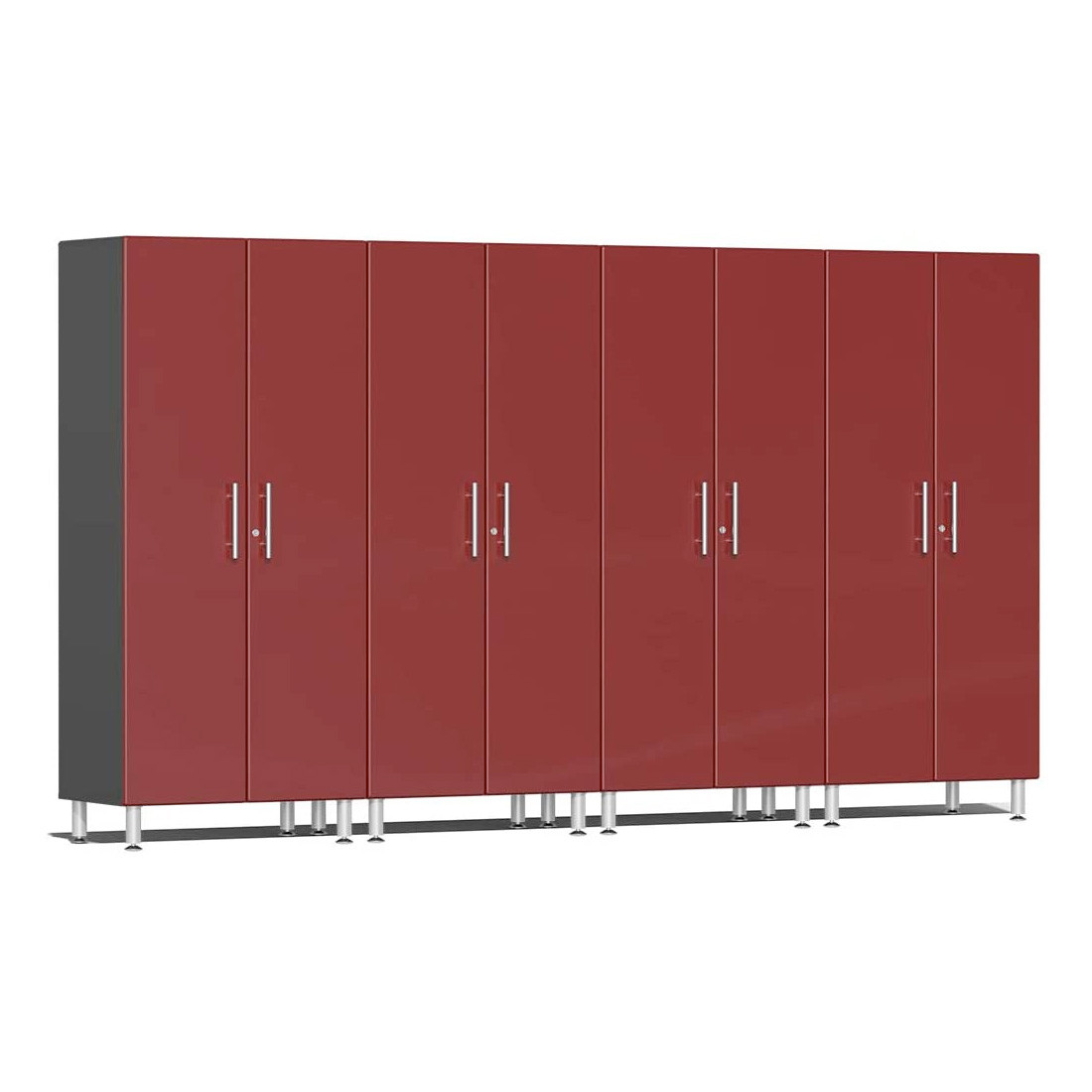 Ulti-MATE Garage 4-Piece Tall Garage Cabinet Kit in Ruby Red Metallic
