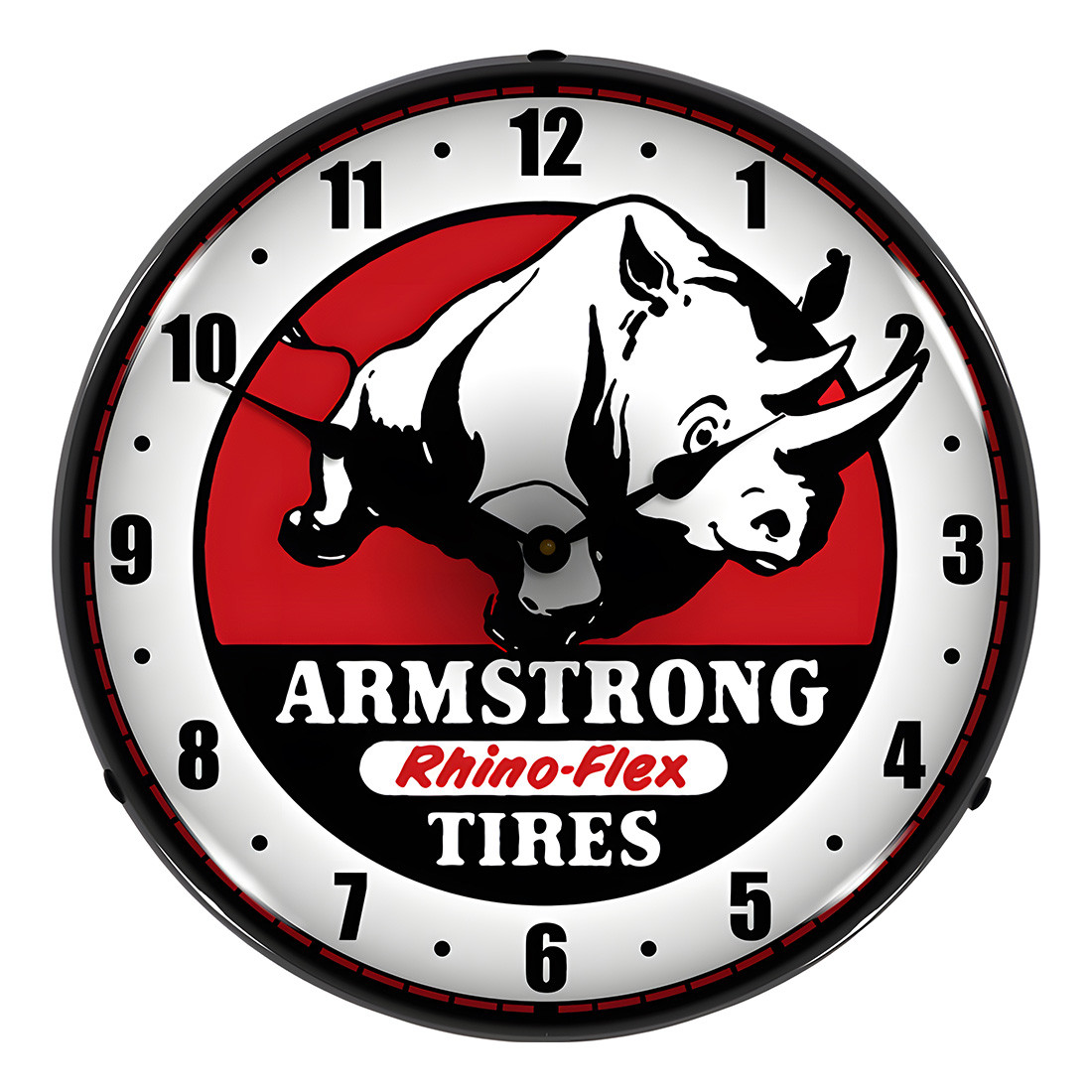 Collectable Sign and Clock Armstrong Tires Backlit Wall Clock - Thumbnail 2