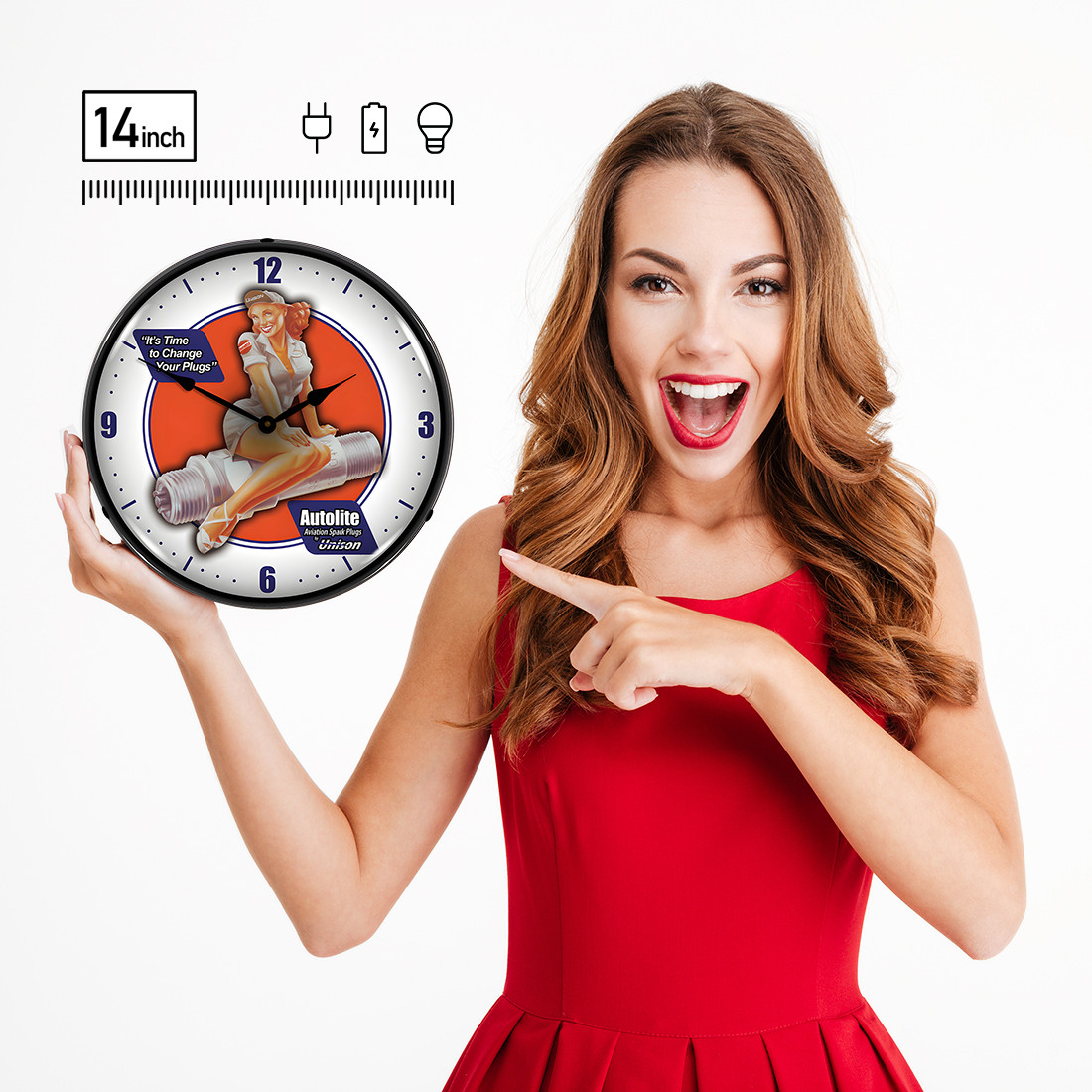 Autolite Aviation Backlit Wall Clock - Thumbnail 4