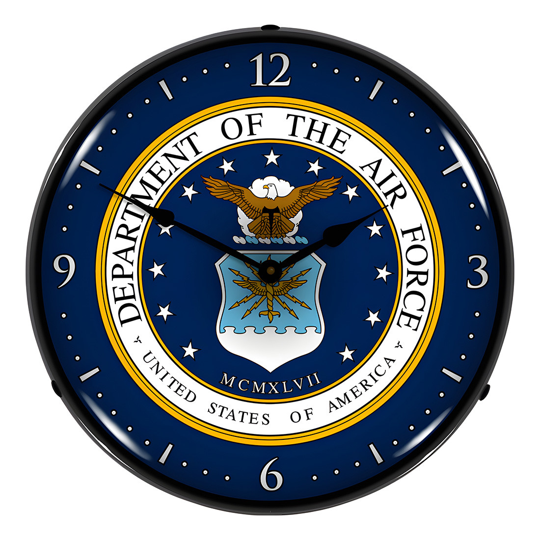US Air Force Backlit Wall Clock - Thumbnail 3