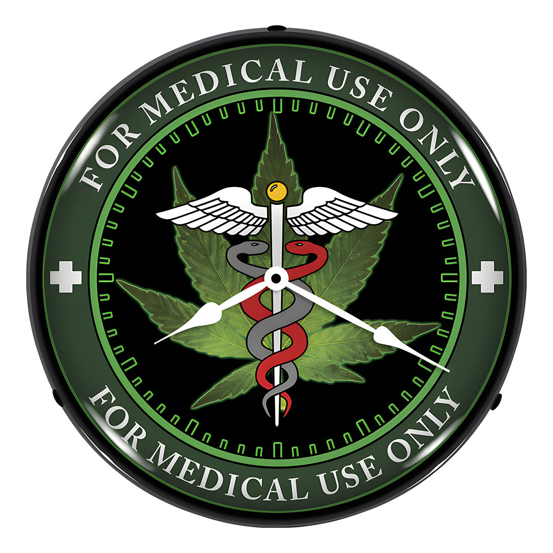 Collectable Sign and Clock Medical Marijuana Backlit Wall Clock - Thumbnail 4