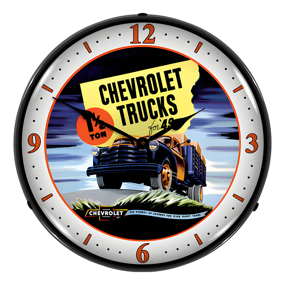 1949 Chevrolet Truck Backlit Wall Clock - Thumbnail 5
