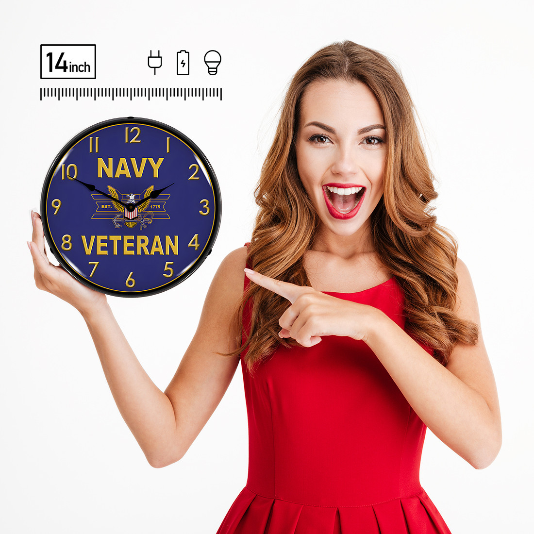 Railroad Crossing Backlit Wall Clock - Thumbnail 5