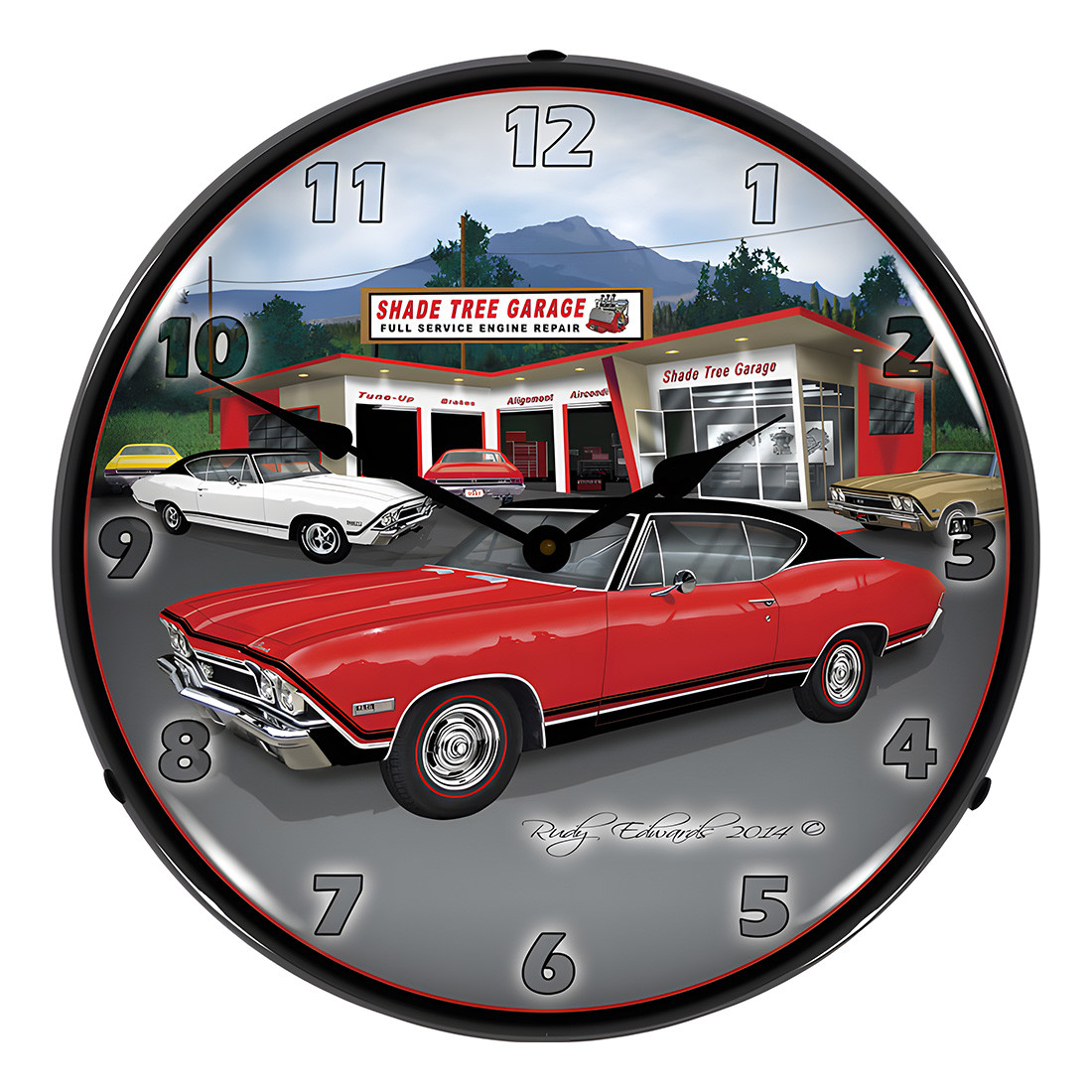 Collectable Sign and Clock 1968 SS Chevelle Backlit Wall Clock