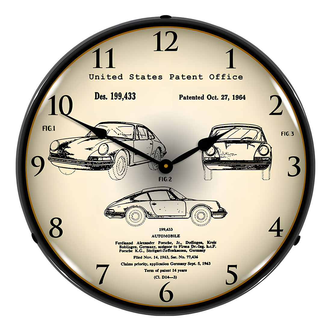 Collectable Sign and Clock 21031206 Porsche 911 1964 Patent