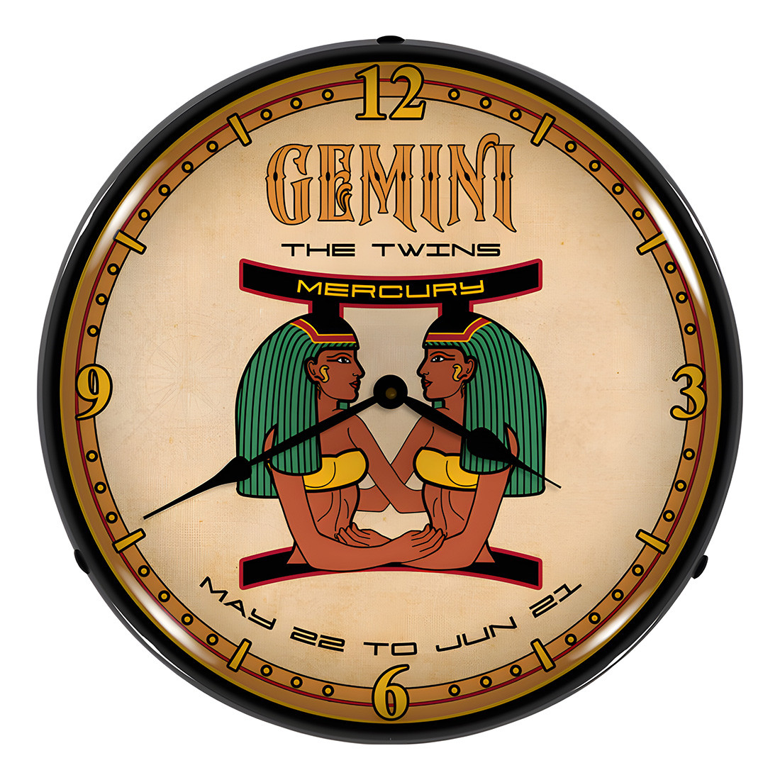 Collectable Sign and Clock Gemini Backlit Wall Clock - Thumbnail 2