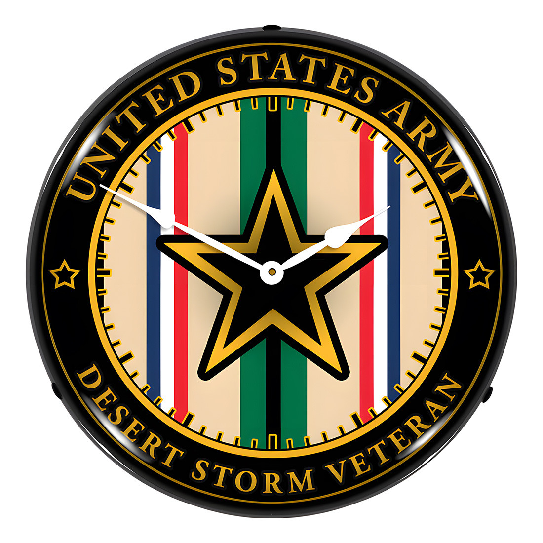 Collectable Sign and Clock Army Veteran Operation Desert Storm Backlit Wall Clock - Thumbnail 3