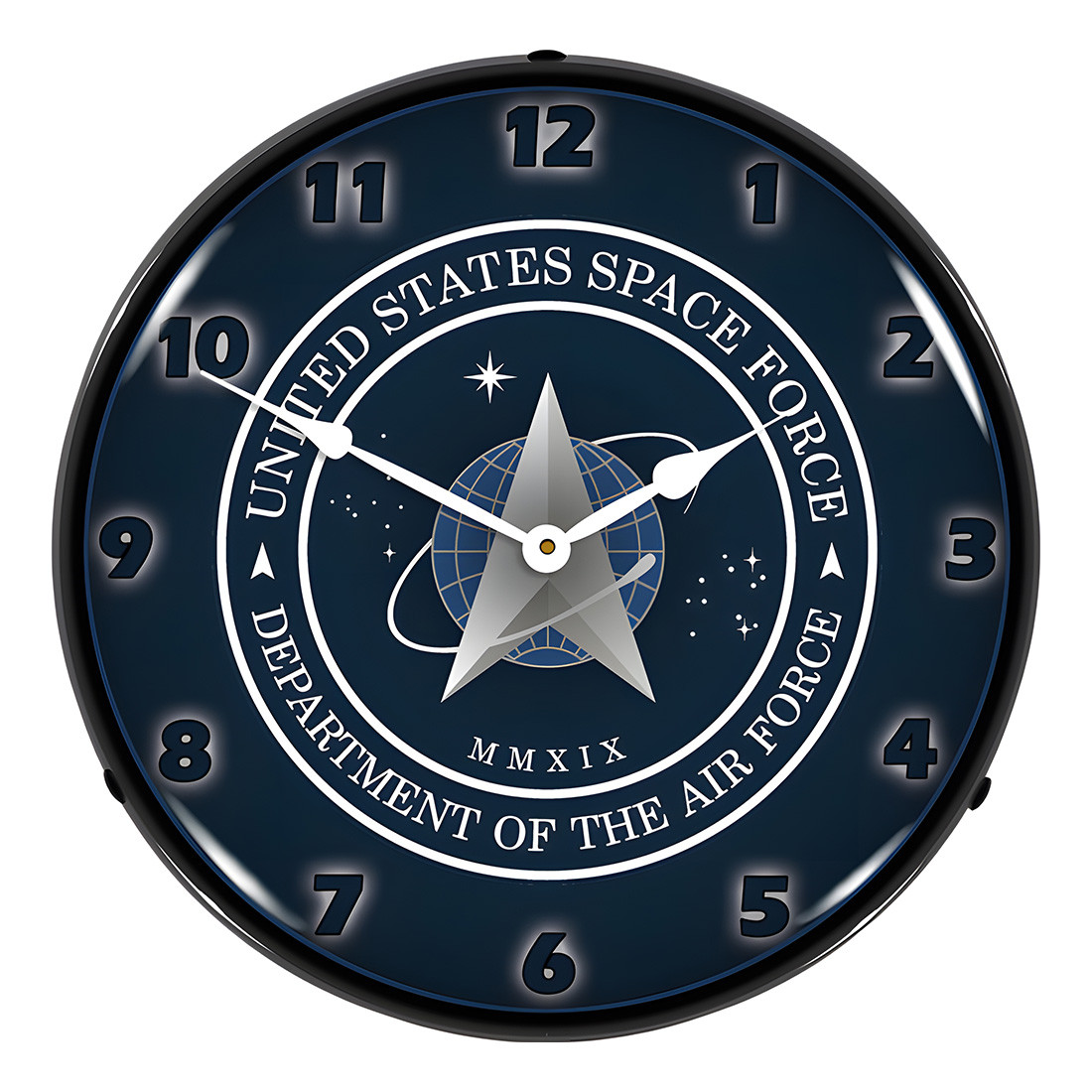 Collectable Sign and Clock Space Force Backlit Wall Clock - Thumbnail 3