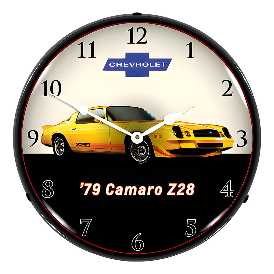 Collectable Sign and Clock 1969 Z28 Camaro Backlit Wall Clock - Thumbnail 4