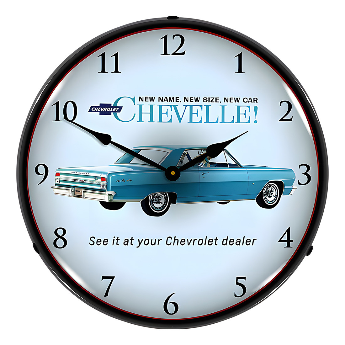 Collectable Sign and Clock 1964 Chevelle Backlit Wall Clock - Thumbnail 2