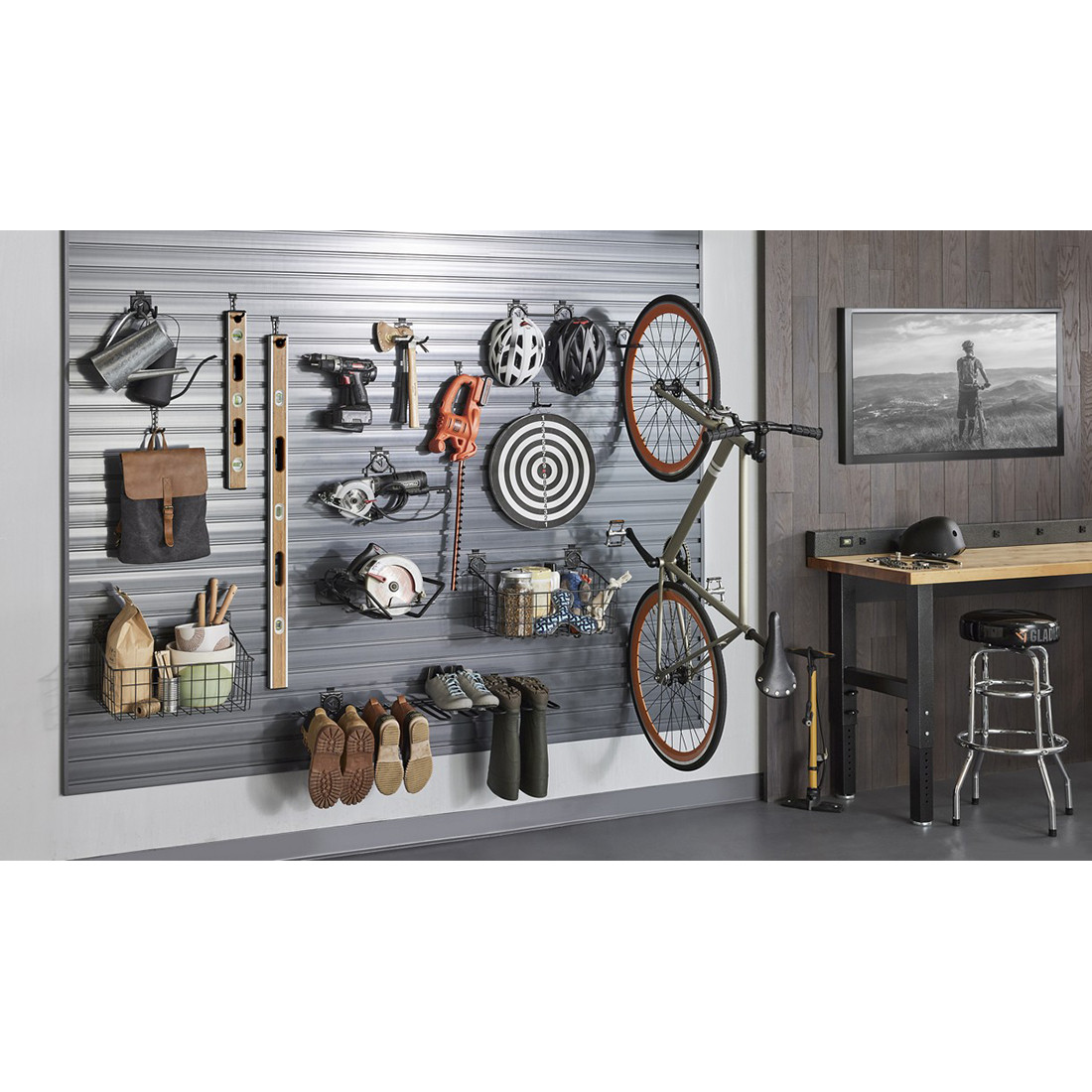 Gladiator 8-Foot Wide GearWall Panels (Smoke) - Thumbnail 5