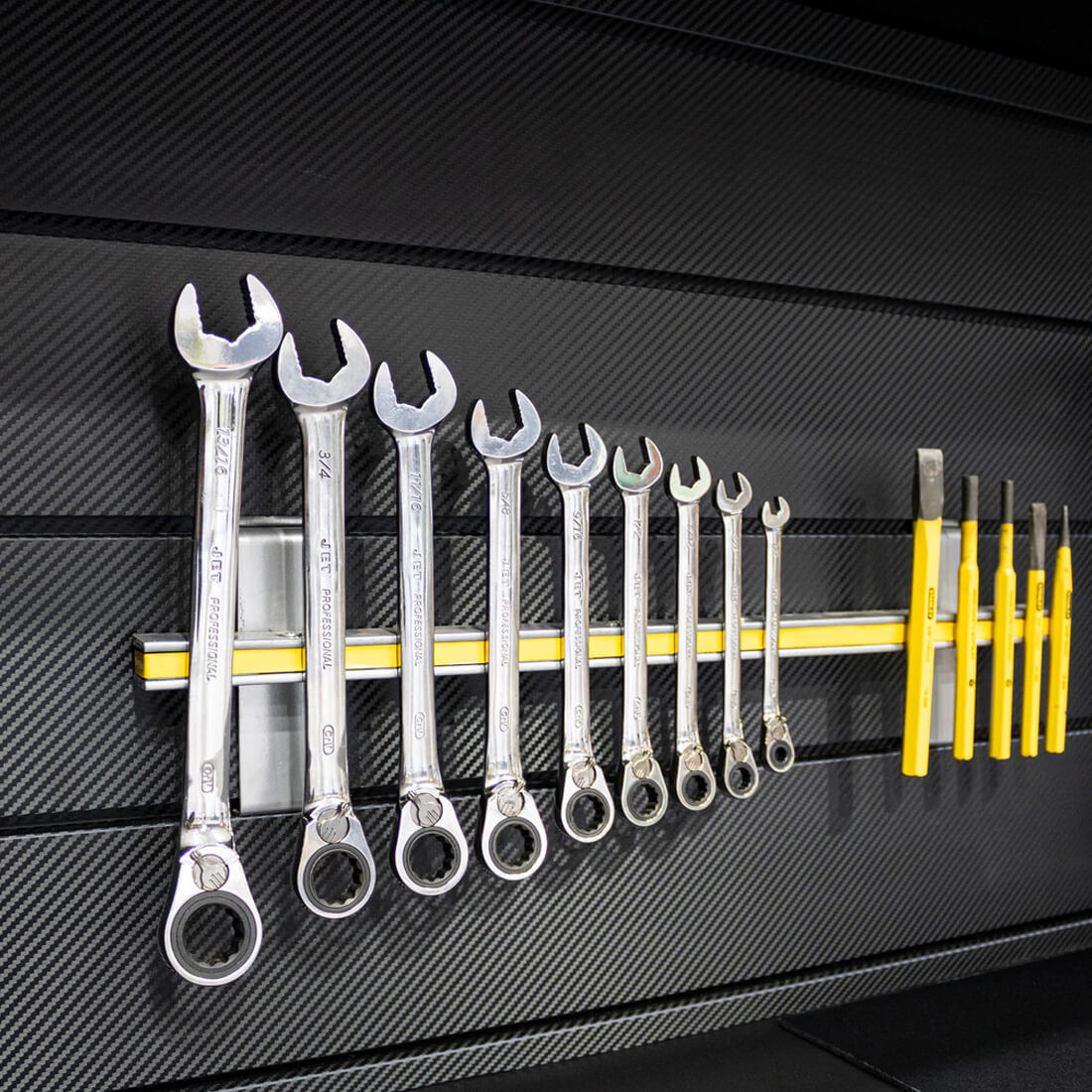 Proslat PROCORE+ 8 ft. x 4 ft. Slatwall - Carbon Fiber (3-Pack)