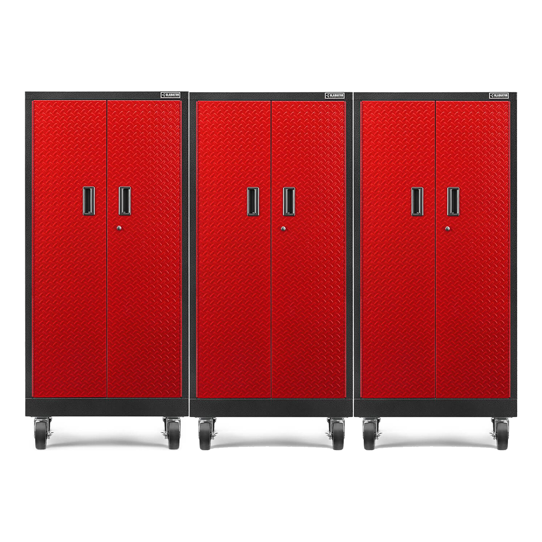 3 x Gladiator Premier Pre-Assembled Tall GearBox (Red Tread)