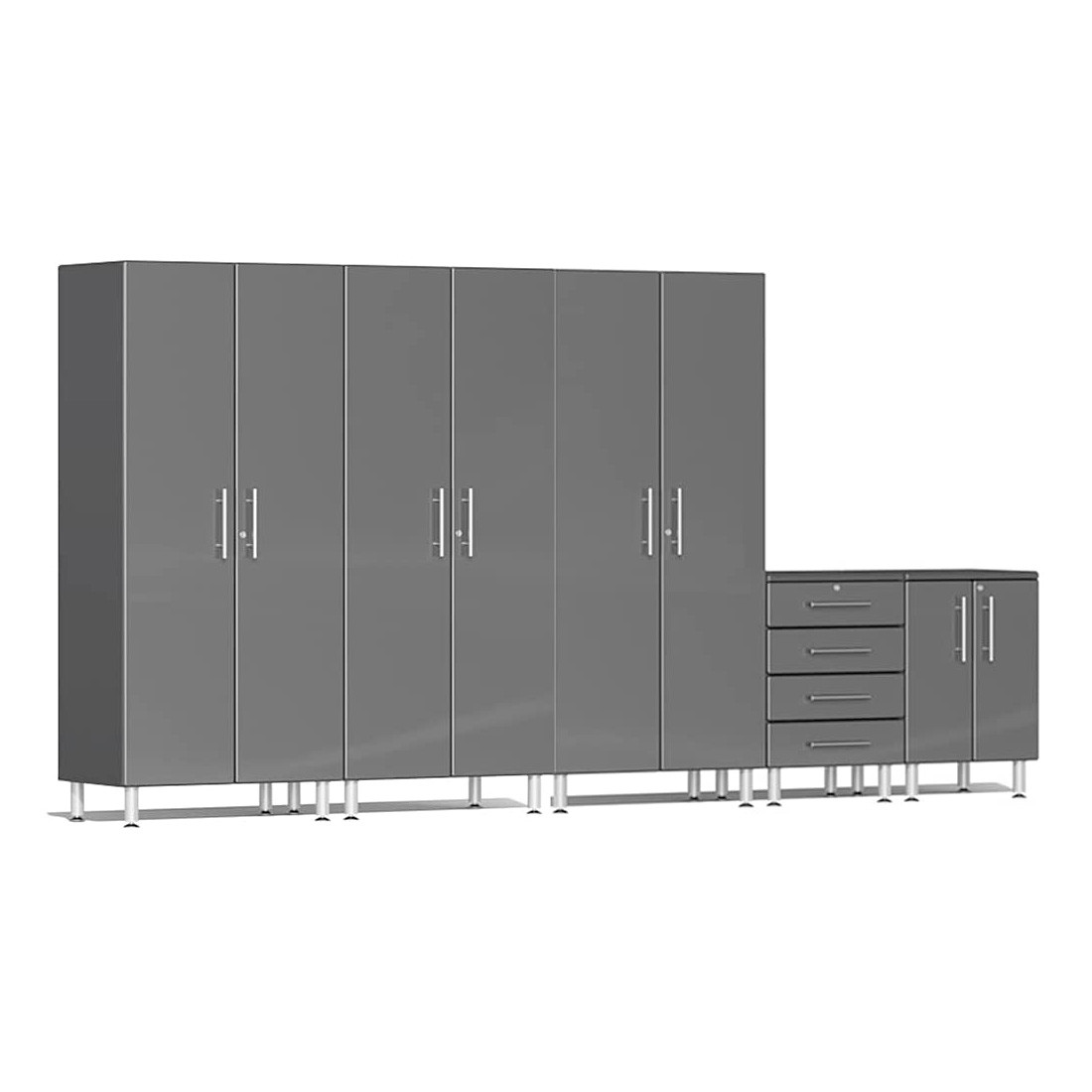 Ulti-MATE Garage 5-Piece Cabinet Set in Graphite Grey Metallic