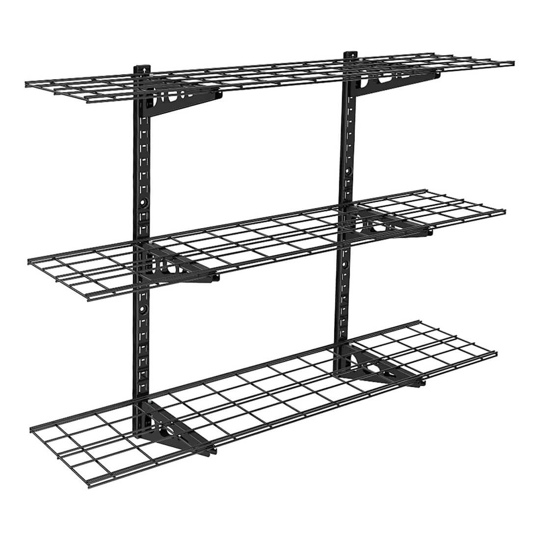 Fleximounts 3-Tier 1' x 4' Adjustable Wall Mounted Shelves - Thumbnail 2