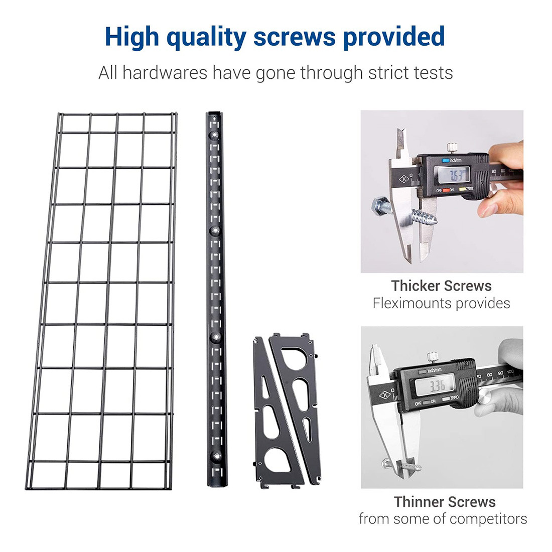 Fleximounts 3-Tier Adjustable Wall Mounted Shelves - Thumbnail 5
