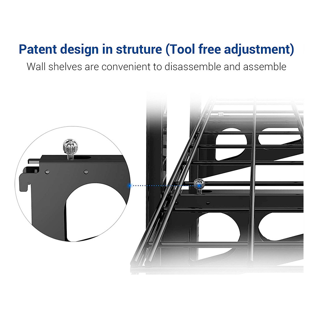 Fleximounts 3-Tier Adjustable Wall Mounted Shelves - Thumbnail 3