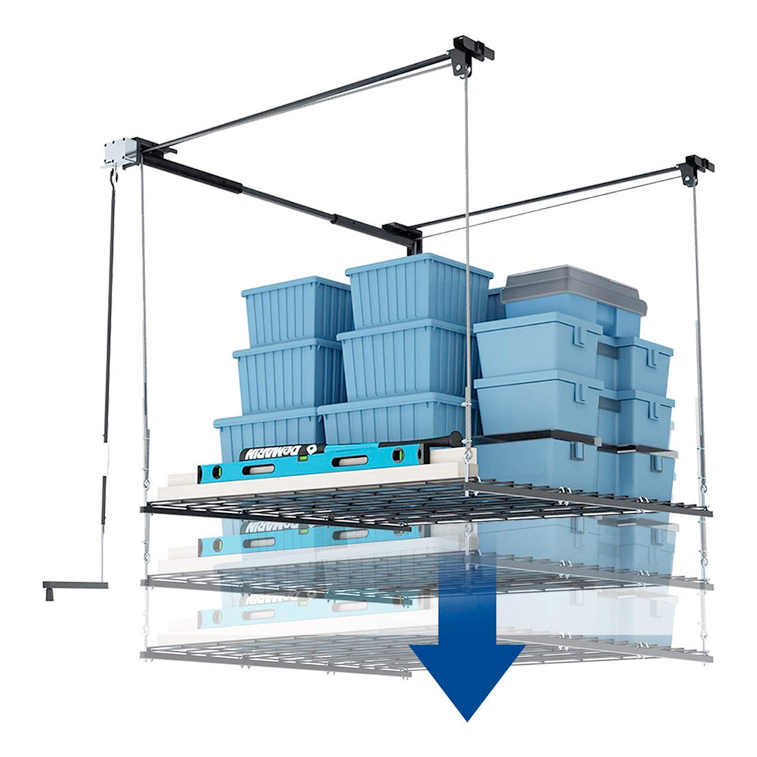 Fleximounts GL44B 4' x 4' Overhead Garage Storage Lift