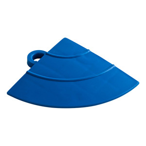 Blue Garage Floor Tile Corner