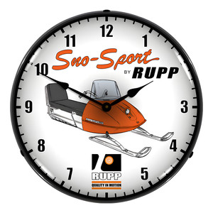 Sno-Sport Rupp Backlit Wall Clock
