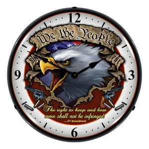 We the People Backlit Wall Clock