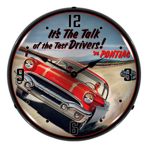 1956 Pontiac Backlit Wall Clock