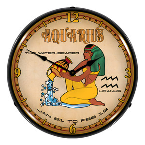 Aquarius Backlit Wall Clock