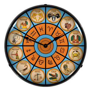 Zodiac Chart 2 Backlit Wall Clock Zodiac Chart 2 Backlit Wall Clock