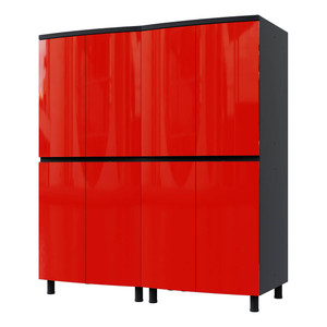 Cayenne Red Tall Garage Cabinet System Cayenne Red Tall Garage Cabinet System