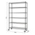 Trinity 48"W x 18"D x 72"H 6-Tier NSF Wire Shelving Unit with Wheels