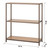 Trinity 32"W x 12"D x 36"H 3-Tier Bamboo Shelving (Bronze)