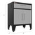 Armadillo Tough Grey Multifunction Base Cabinet with Rubber Work Mat