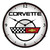 C4 Corvette Logo Backlit Wall Clock