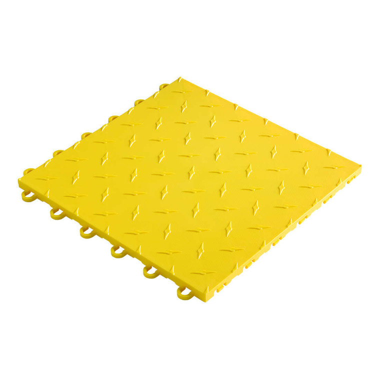 12" x 12" Yellow Garage Floor Tile