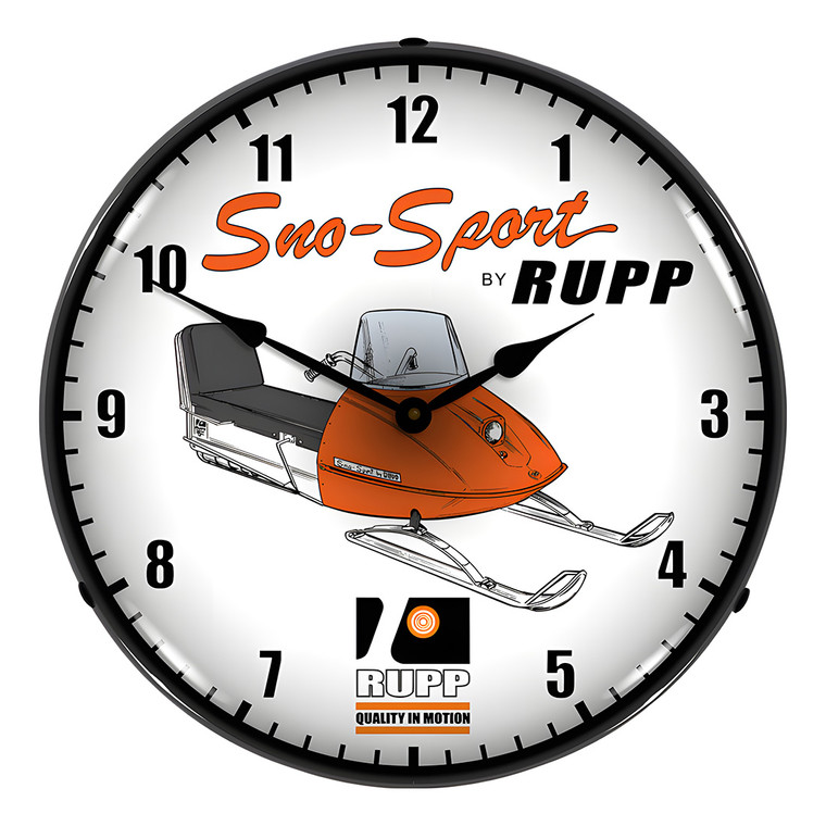 Sno-Sport Rupp Backlit Wall Clock