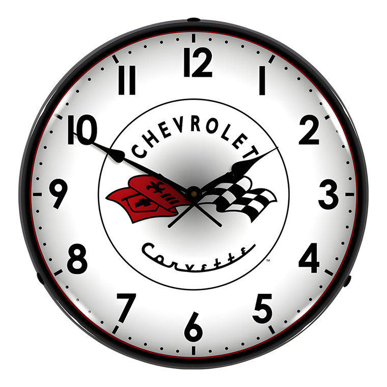 Chevrolet Corvette C1 Backlit Wall Clock