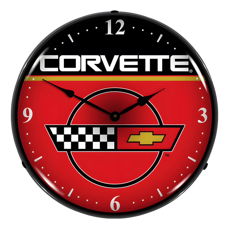 Corvette Backlit Wall Clock