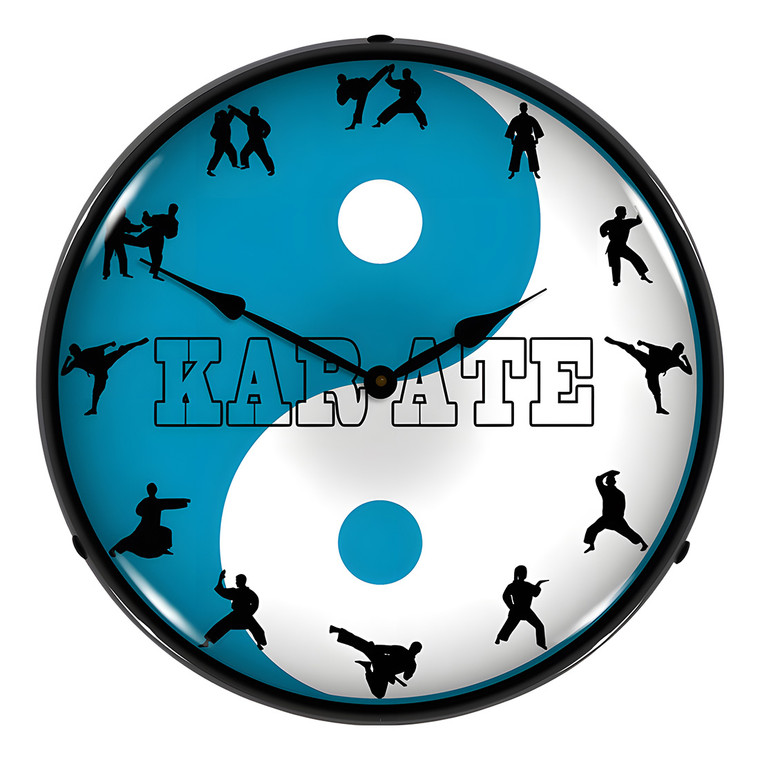 Karate Backlit Wall Clock