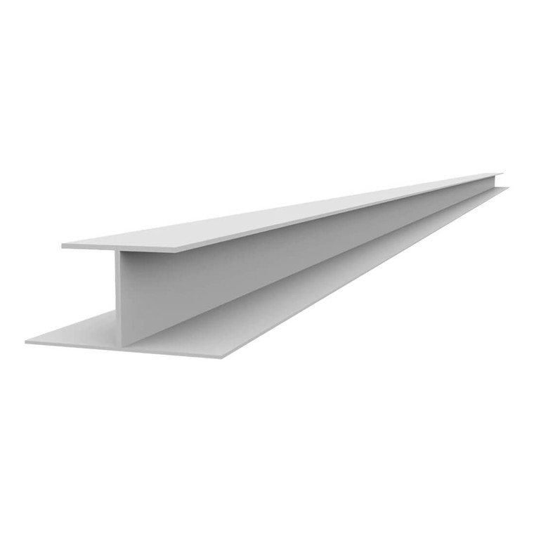 Proslat 3 x 96" PVC Slatwall H Trim (White)