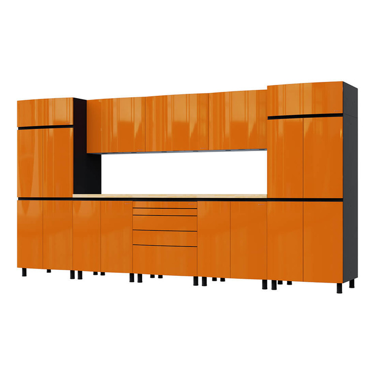 Contur Traffic Orange Garage Cabinets