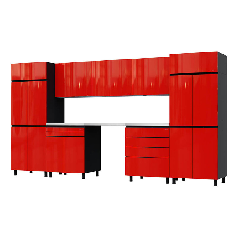 Contur Cayenne Red Garage Cabinets