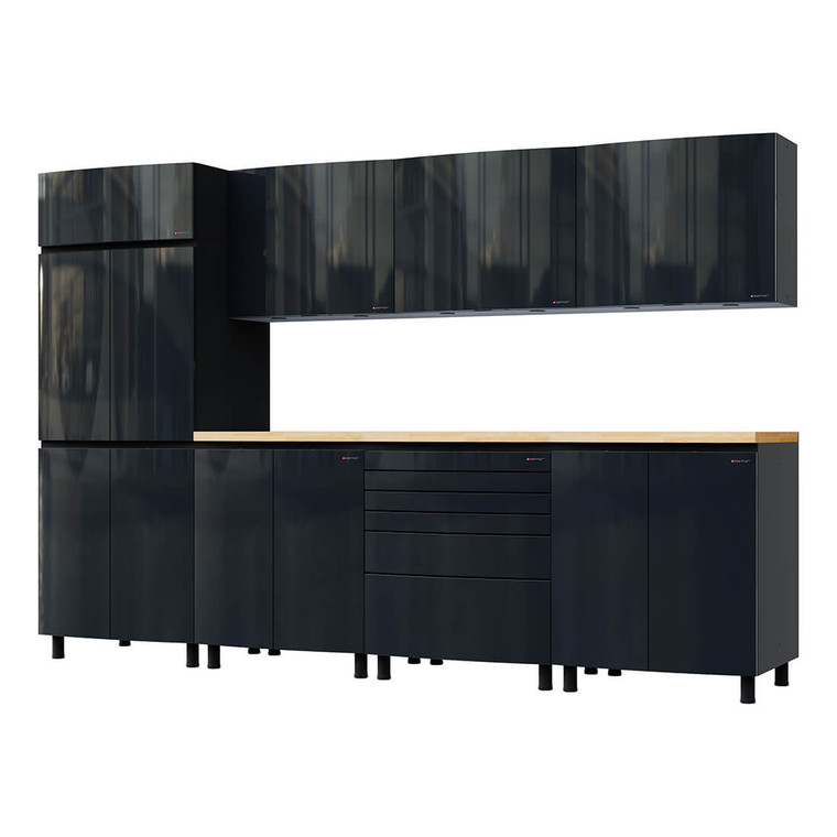 Karbon Black Garage Cabinets by Contur