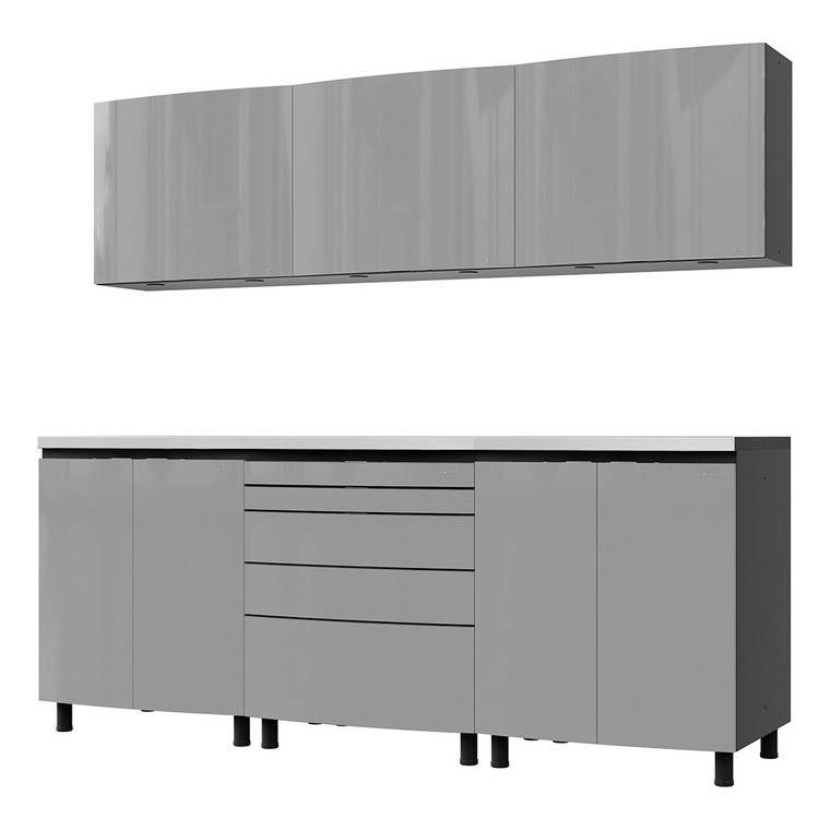 Lithium Grey Garage Cabinet System