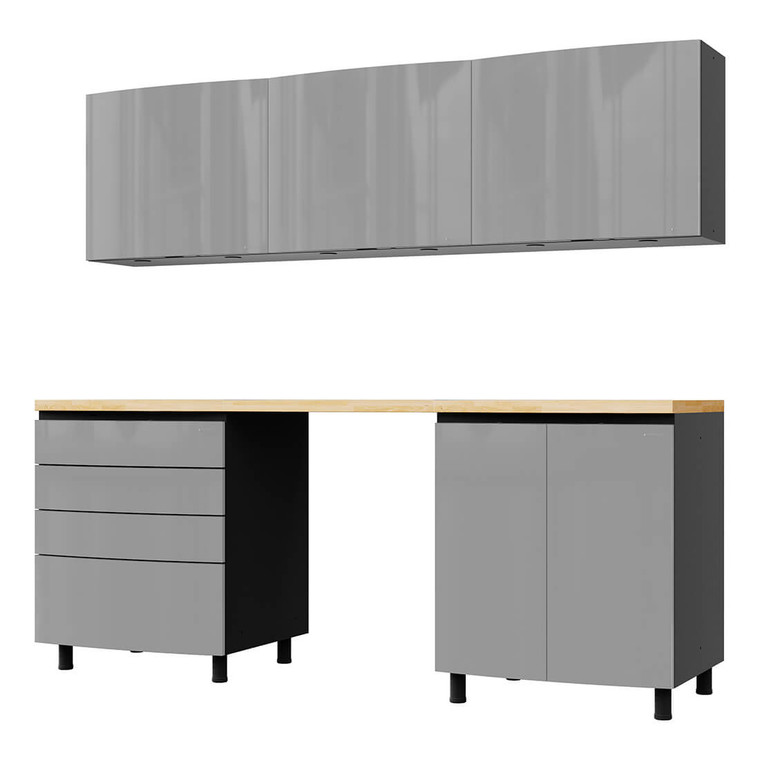 Lithium Grey Garage Cabinet Set