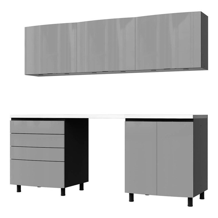 Lithium Grey Garage Cabinet Set