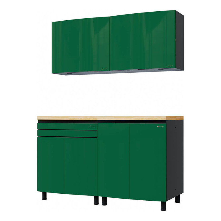 Racing Green Premium  Garage Cabinet System