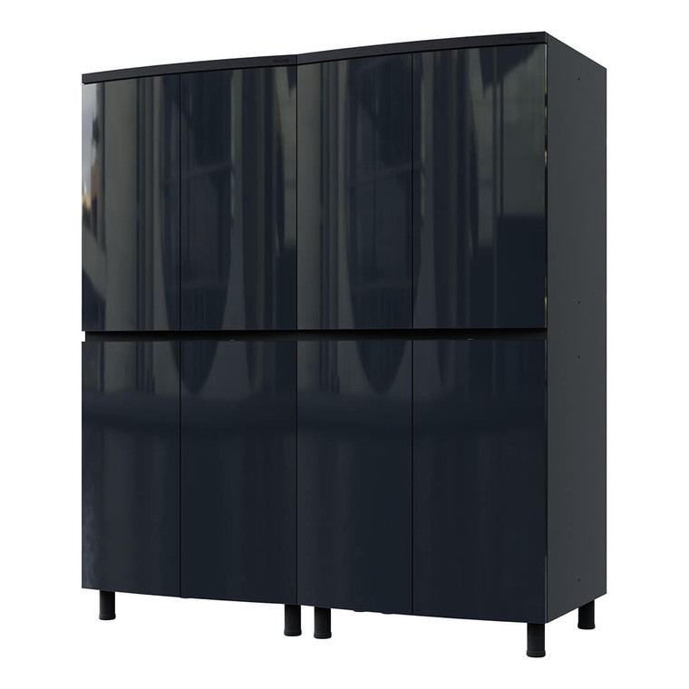 Karbon Black Tall Garage Cabinet System
